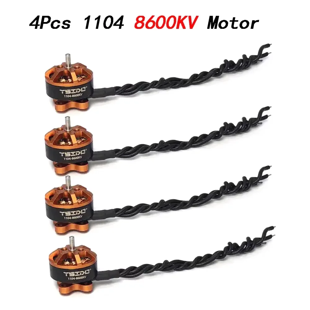 Moteurs brushless pour drone en lot de 4, présentés sous différents angles montrant leur structure