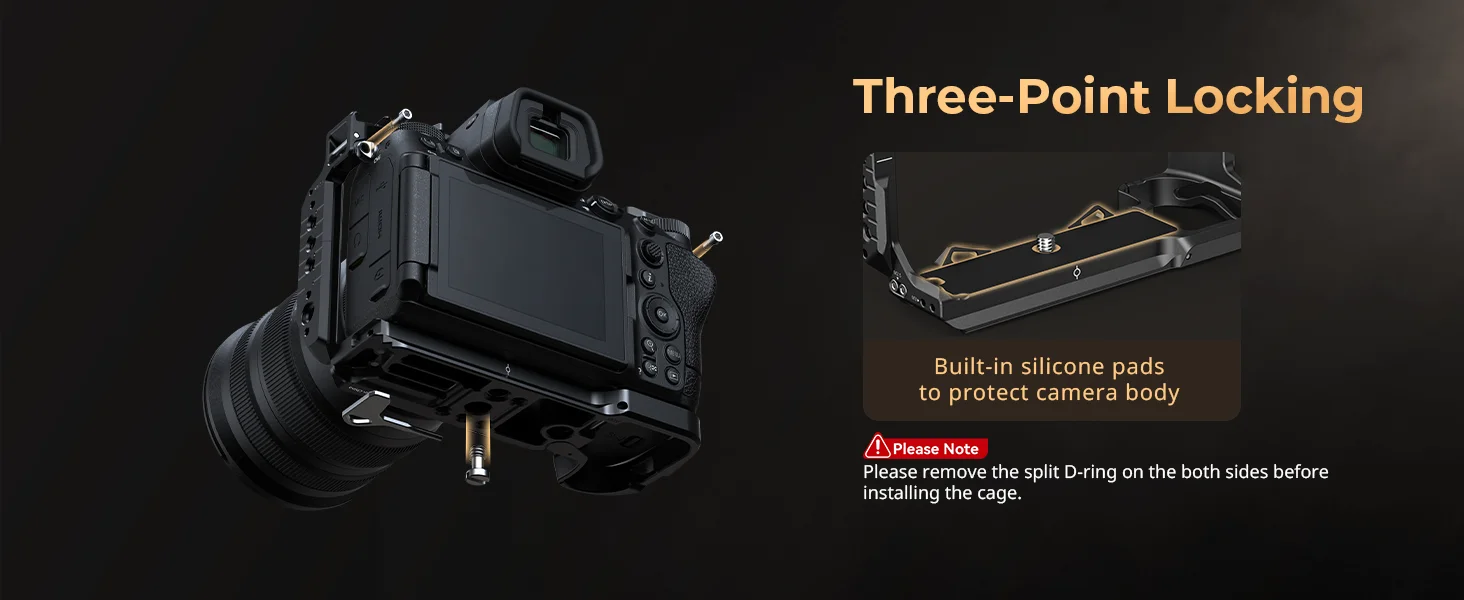 Z6 III Camera Cage Kit for Nikon Z6 III, with Top Handle and Cable Clamp, Full C