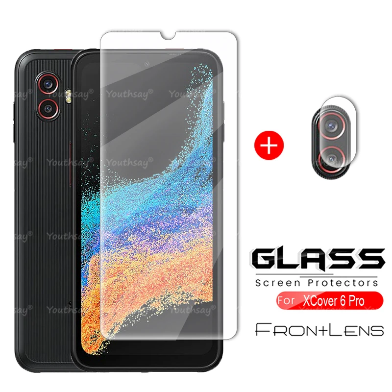 

For Samsung Galaxy Xcover6 Pro Glass for Xcover 6 Pro Tempered Glass Clear Screen Camera Protector For Samsung Xcover6 Pro Glass