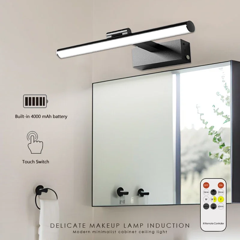 Modern LED Wall Lamp Touch Switch Dimming Rechargeable For Bedroom Bathroom Living Room Dining Room Indoor Lighting Room Decor