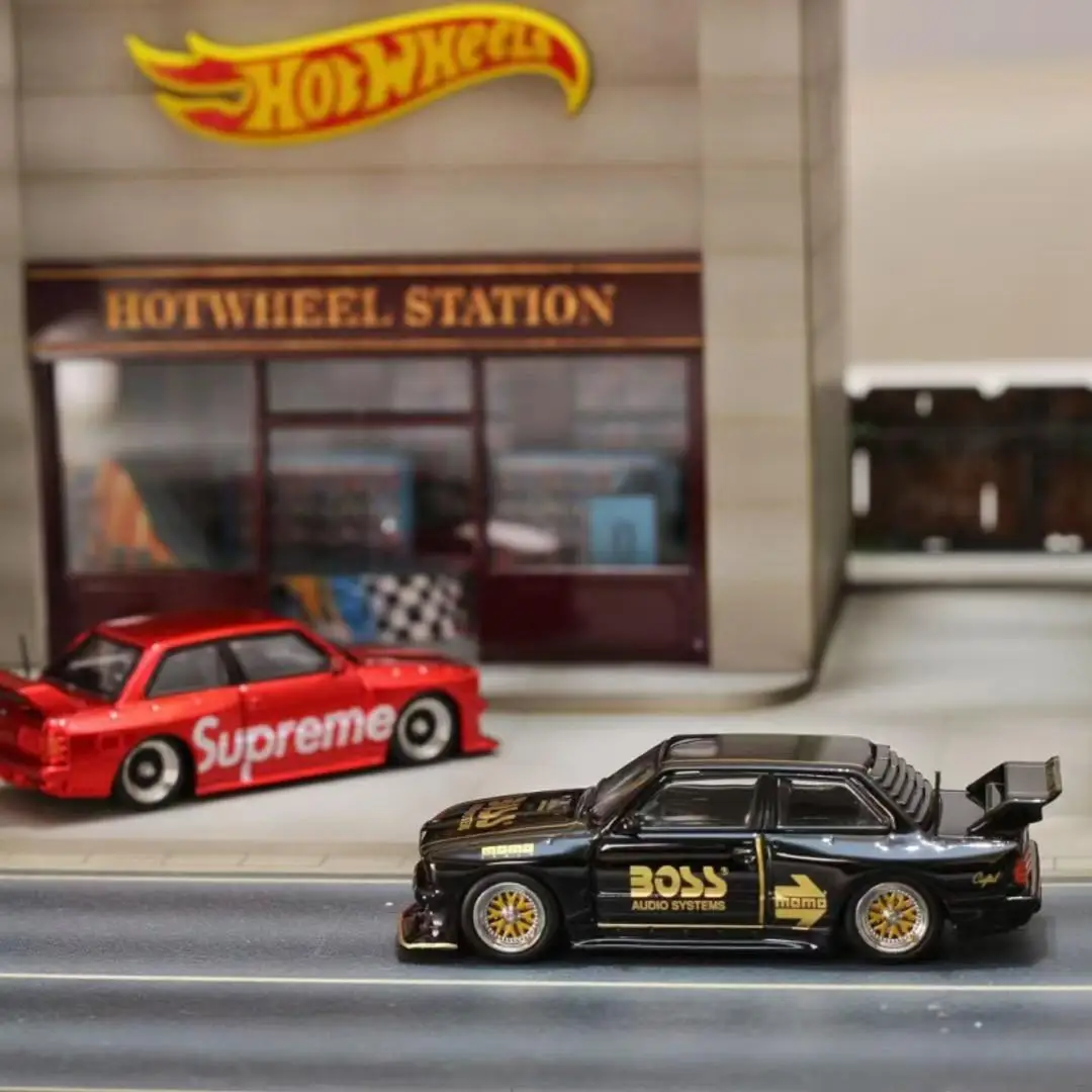 SW 다이캐스트 1/64 스케일 모델 자동차 BMW E30 M3 합금 자동차 모델 BMW LTO 놀이 차량 소년을위한 장난감 원래 상자