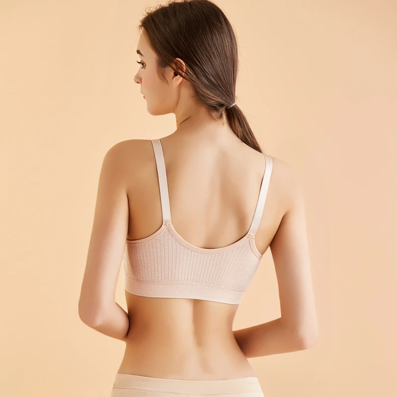Pregnancy Seamless Nursing Bra Front Closure Comfortable Women's Push Up Breastfeeding Bra Maternity Underwear 3