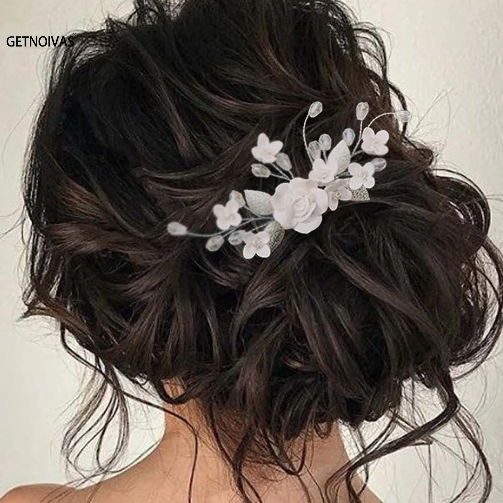 6 Braut-Haarnadeln Mit Kristall & Perlen – Silberner Hochzeitsschmuck Für Braut, Brautjungfern, Blumenmädchen