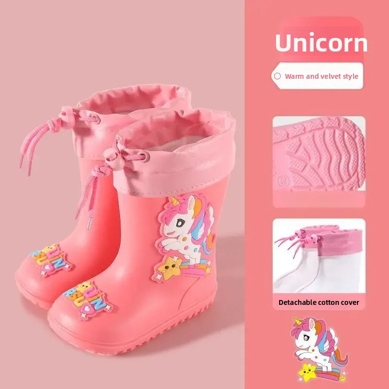 Rose Red Unicorn [drawstring fleece-lined detachable]]
