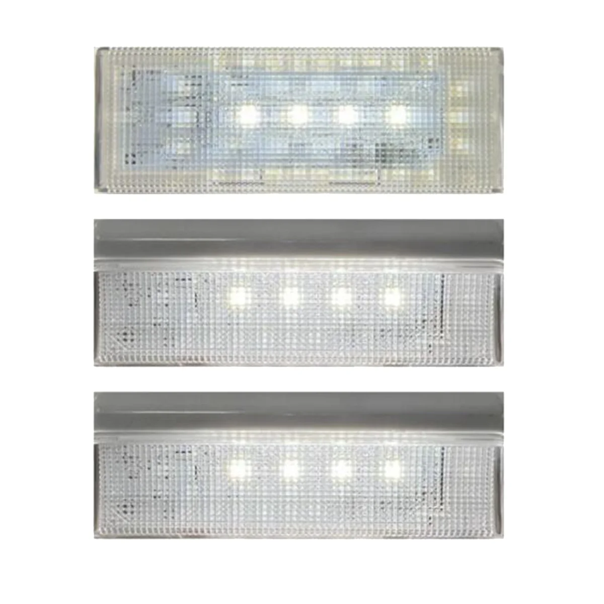 

2 Pcs W10515057 & 1 Pc W10515058 LED Light Set with Tapered Lens and Bezel for Whirlpool Kenmore Maytag KitchenAid