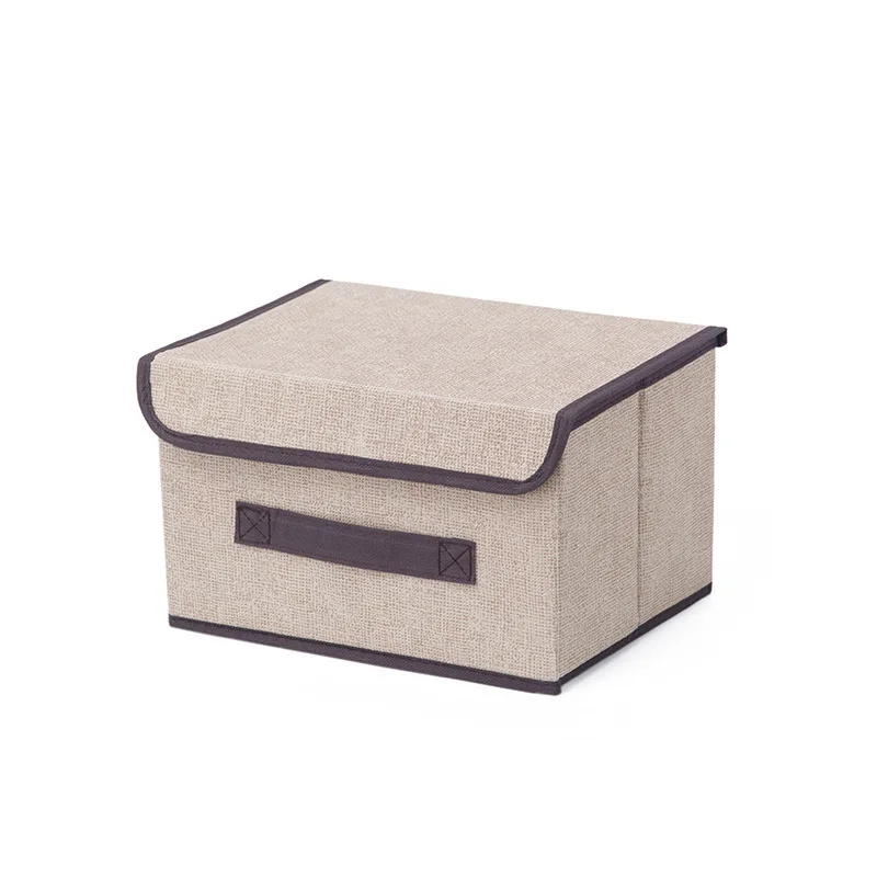 Foldable Gray Fabric Storage Box