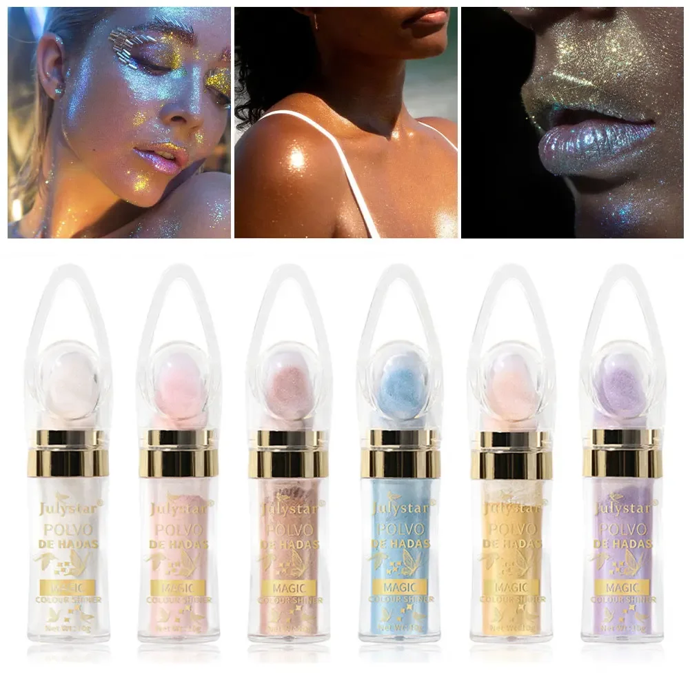 Gold Glow Shimmer Body Oil Liquid Illuminator Face High lighter Cream Glitter Skin Foundation Primer Party Creamy Makeup 3