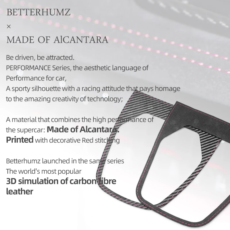 스바루 BRZ/도요타 GR86 2021용 베터험즈 - 알칸타라 소재 센터 콘솔 기어 시프터 트림 스티커 자동차 내부 액세서리