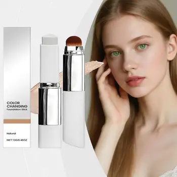 Correttore illuminante 2 in 1 Base per il viso a lunga durata Trucco da donna Fondotinta liquido idratante leggero per tutti i tipi di pelle