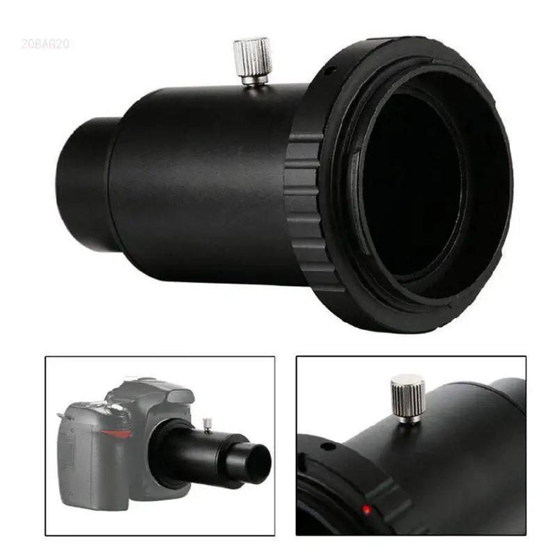 

Aluminum T2 Adapter Extension Tube 1.25 inch Mount Adapter Thread T-Ring For Nikon DSLR Camera