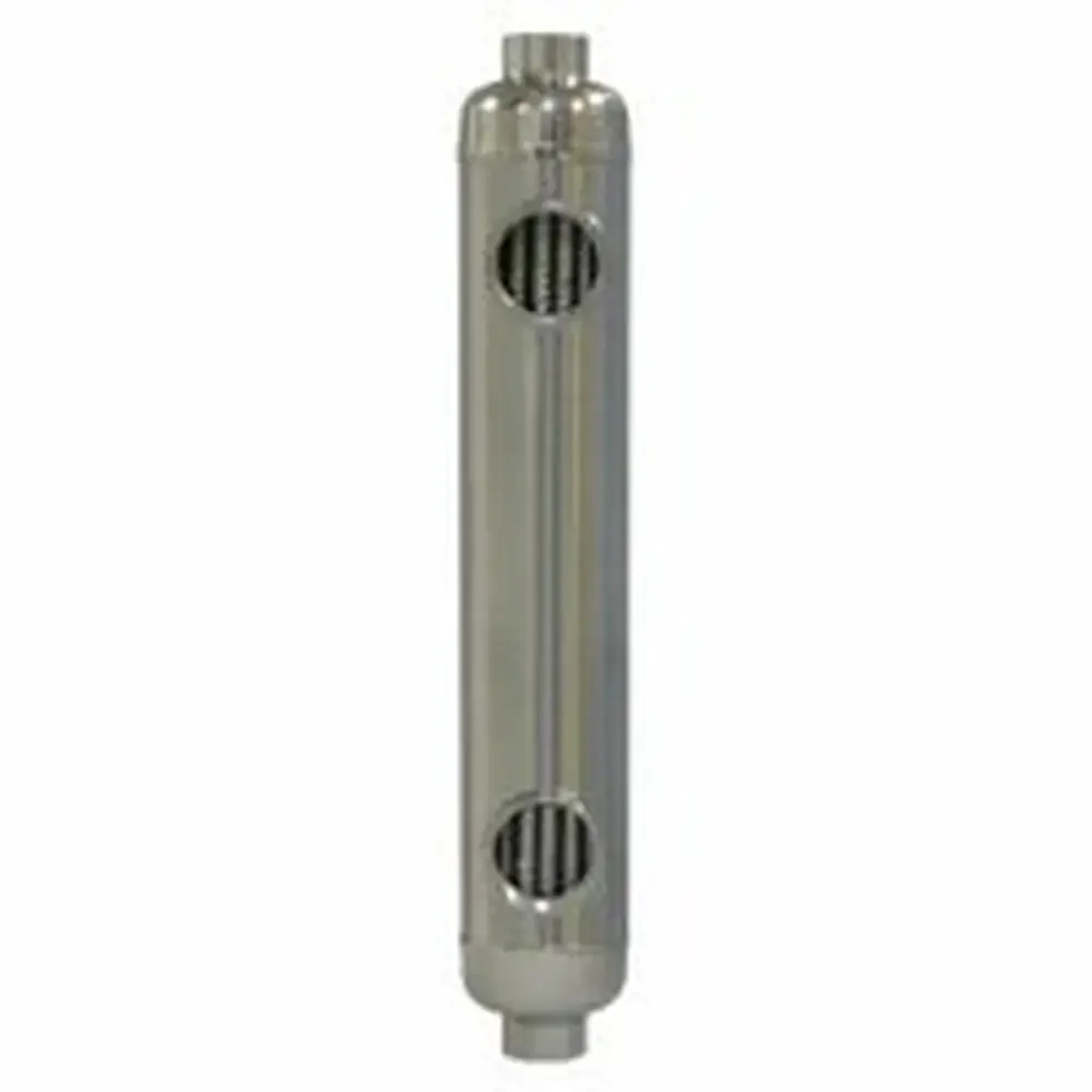 316L Stainless Steel Heat Exchanger Pool Spa Solar Hydronic Heating Oil Cooling 155 kBTU 18-248F Operating Temp 190 psi Max