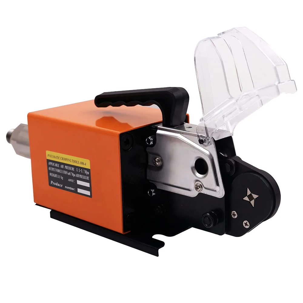 AM6-4 Tubular Terminal Pneumatic Terminal Crimping Machine,Tube Type Terminal Quadrilateral Pneumatic Crimper 6