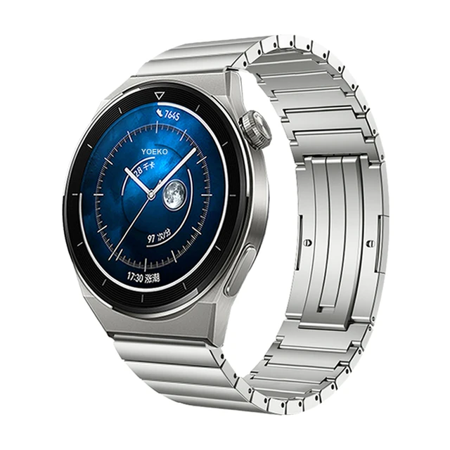 GORPIN GT2 Pro Titanium Metal Watch Strap for HUAWEI WATCH GT2 Pro Bracelet  22mm Wide Armband Silver Gray