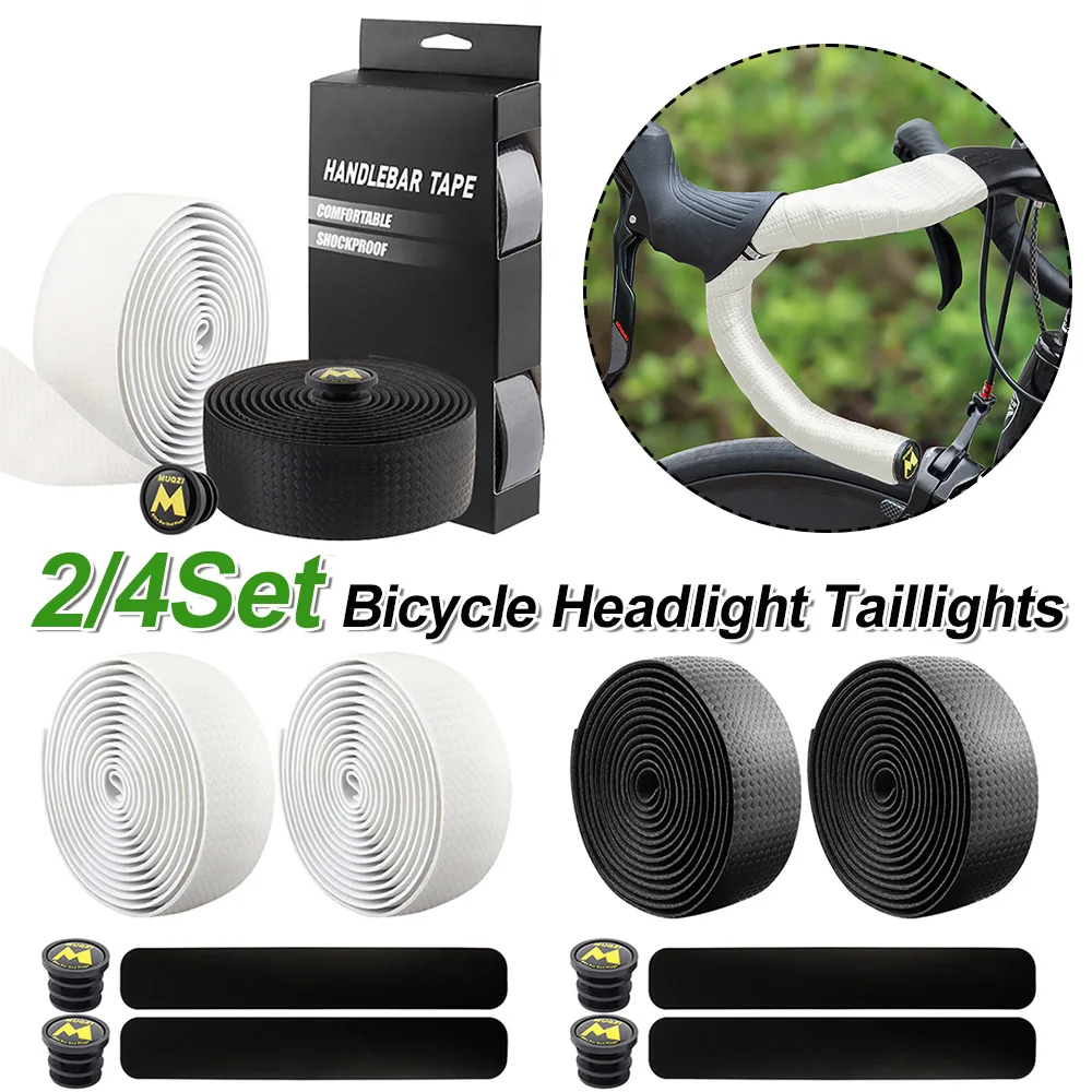 MUQZI Road Bicycle Handlebar Bar Tape Sweat Absorption Damping Road Bike Handle Belt Wraps Quick-drying Enhance Bike Grip