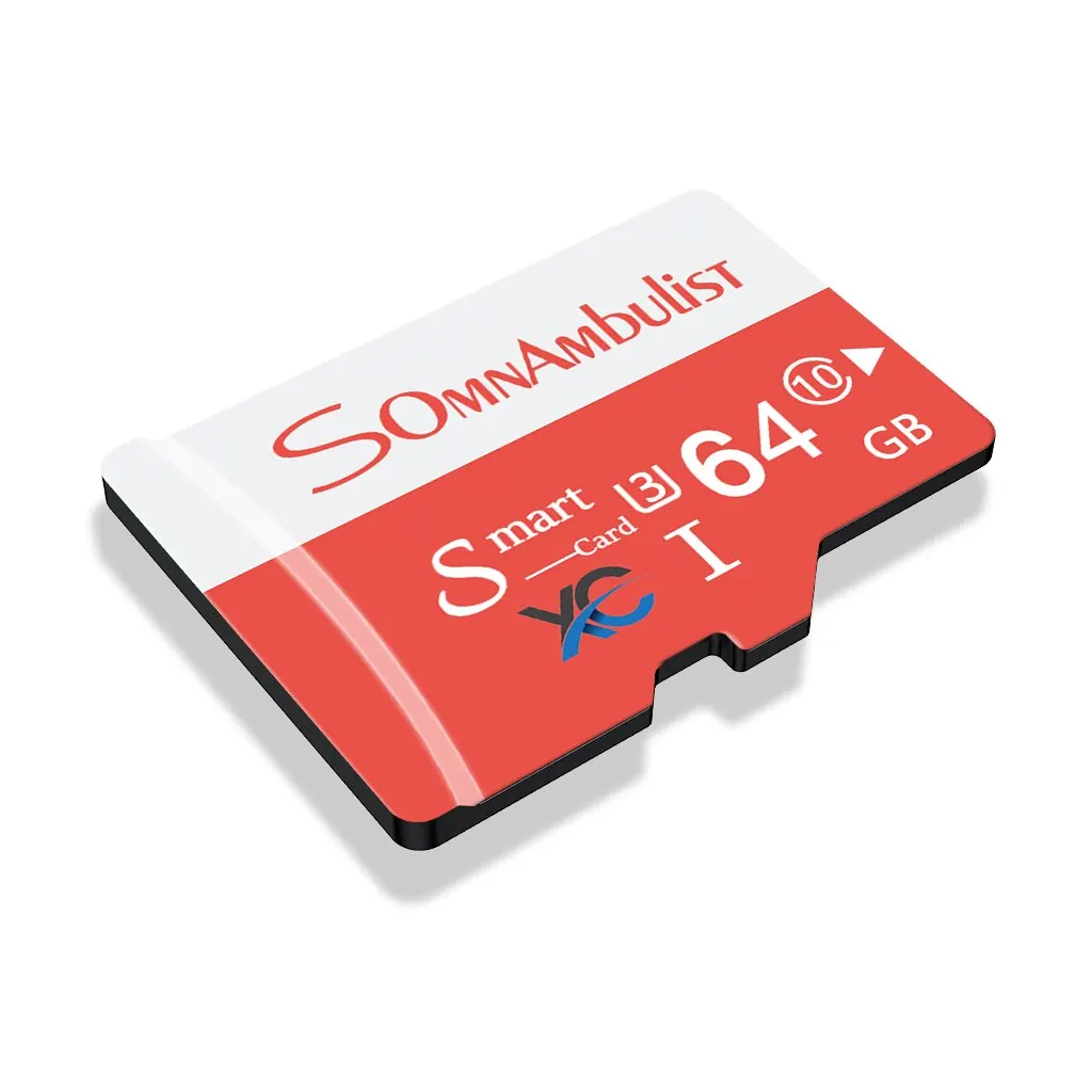 SOMNAMBULIST Memory Card TF Card, 64GB High Speed C10 U3 V30 A1 Mini TF Card for Drones Cameras Surveillance Devices