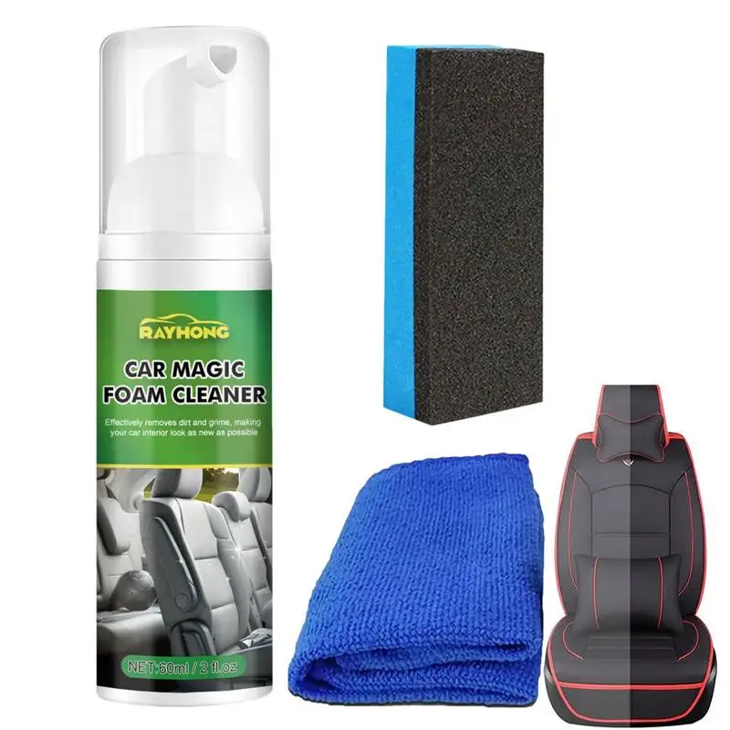 

Car Foam Cleaner Spray Car Restoring Spray Non-Irritating Leather Decontamination Portable Car House Foam Cleaner For Dashboards