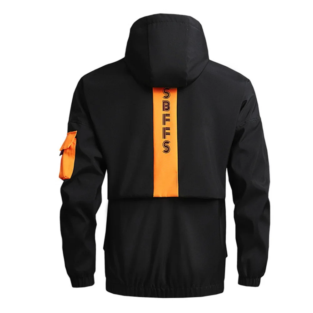 Men's new plus size trendy casual loose functional work clothes spring and autumn baseball jacket_voghion.com