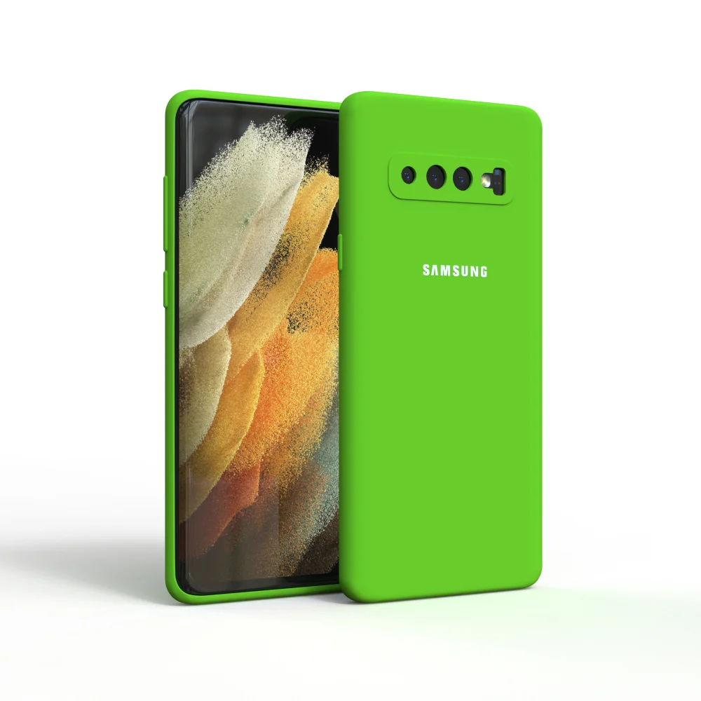 High-Quality Soft-Touch Silicone Protective Case for Samsung Galaxy S10 Series