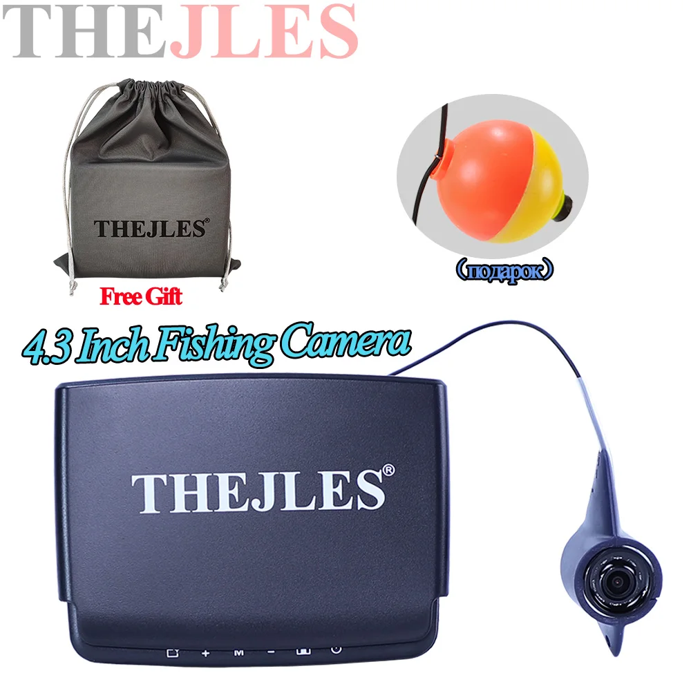 New 4.3 Inch IPS Monitor Fish Finder For Fisherman HD 1000 Line Ice Fishing Camera With 8 Infrared Lights Can Turn ON/OFF