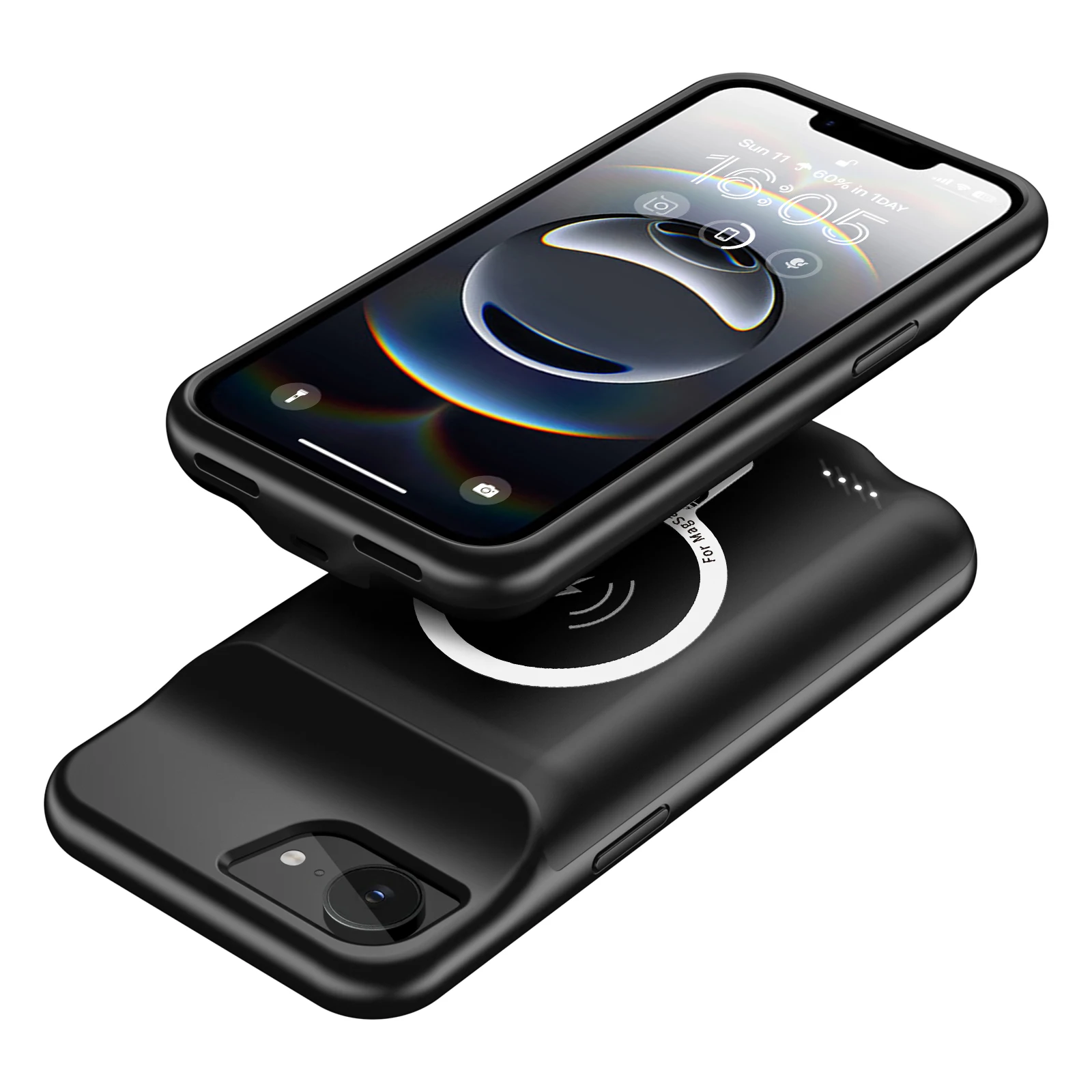 10000mAh Magnetic Wireless Battery Charger Case for iPhone 16e