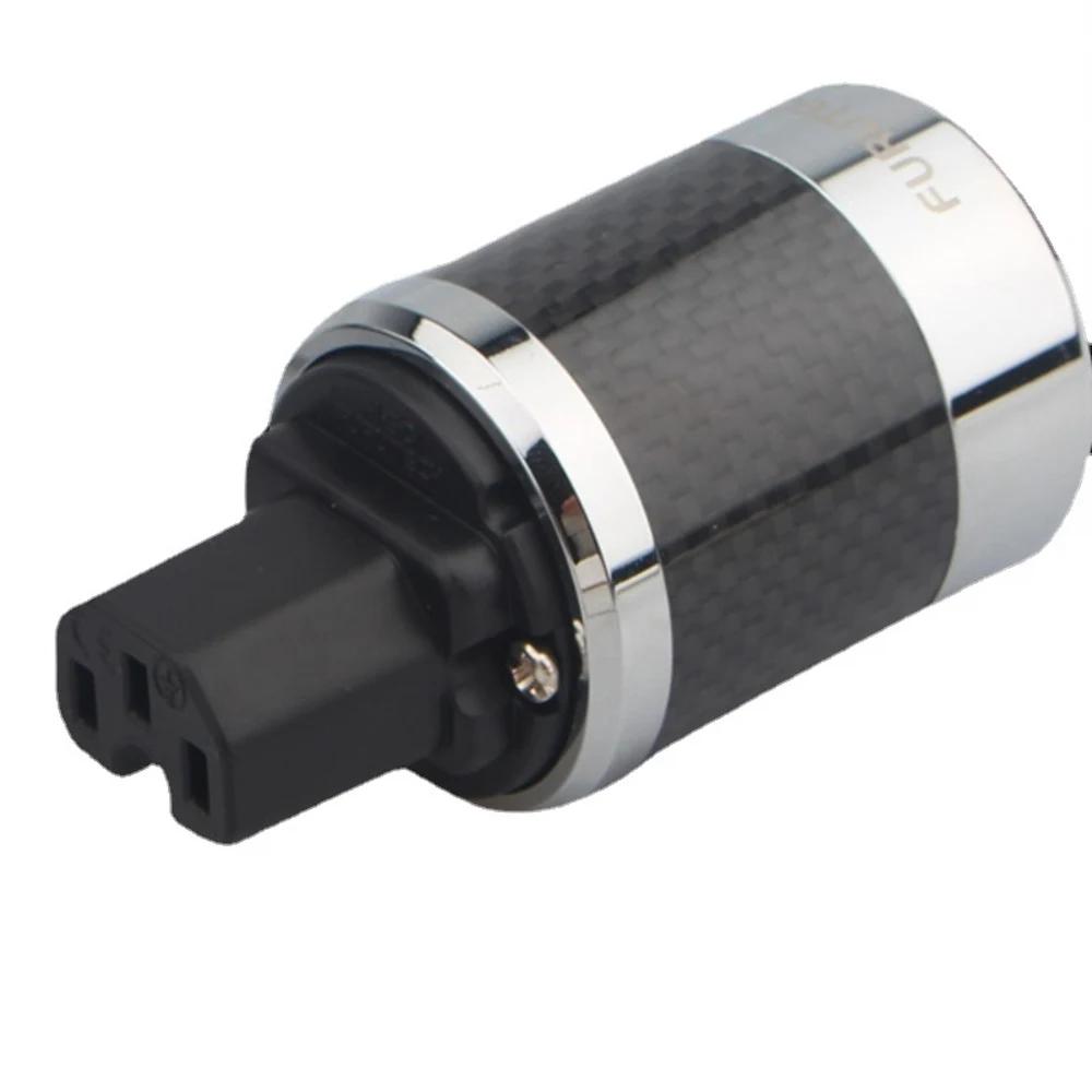 Schuko Furutech FI-E50 FI-50M FI-50 Crystal EU/US Power Rhodium Plating Supply Plug Connector Adapter 15A/250V Hifi