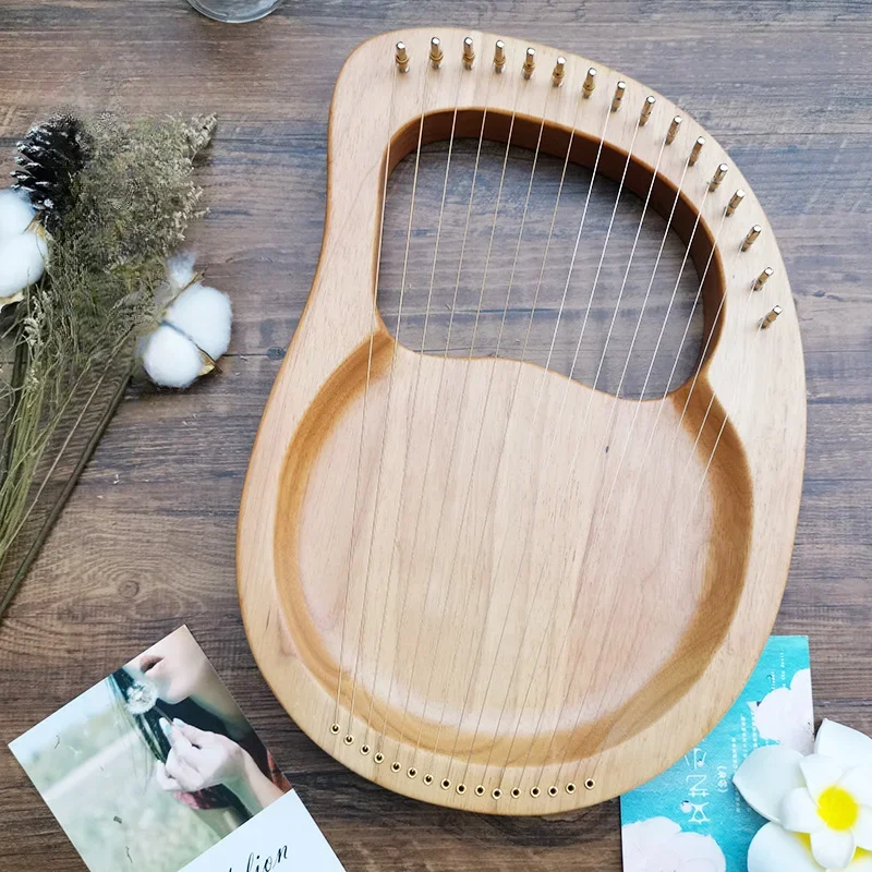 Single-board Lyar Beginner Lille Lira Sound Niche wood Instrument Harp Retro folk play Musical Stringed Instruments
