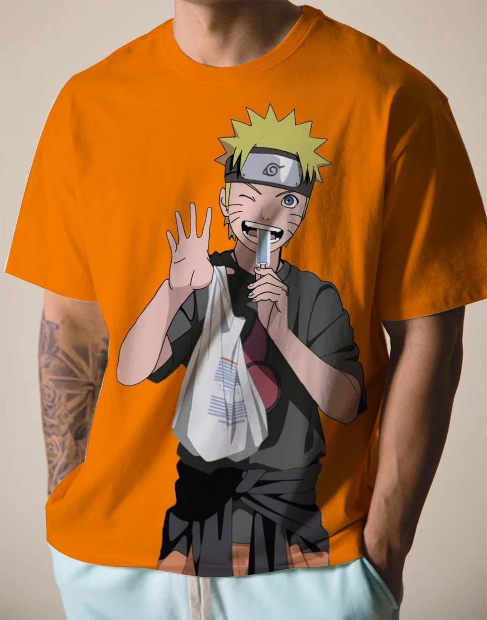 Naruto T Shirt Anime Mens T-Shirt 3D T Shirt Oversized T-Shirt 6 S7aa66b25e08146ffaf9f7fd2ecbccc5a4