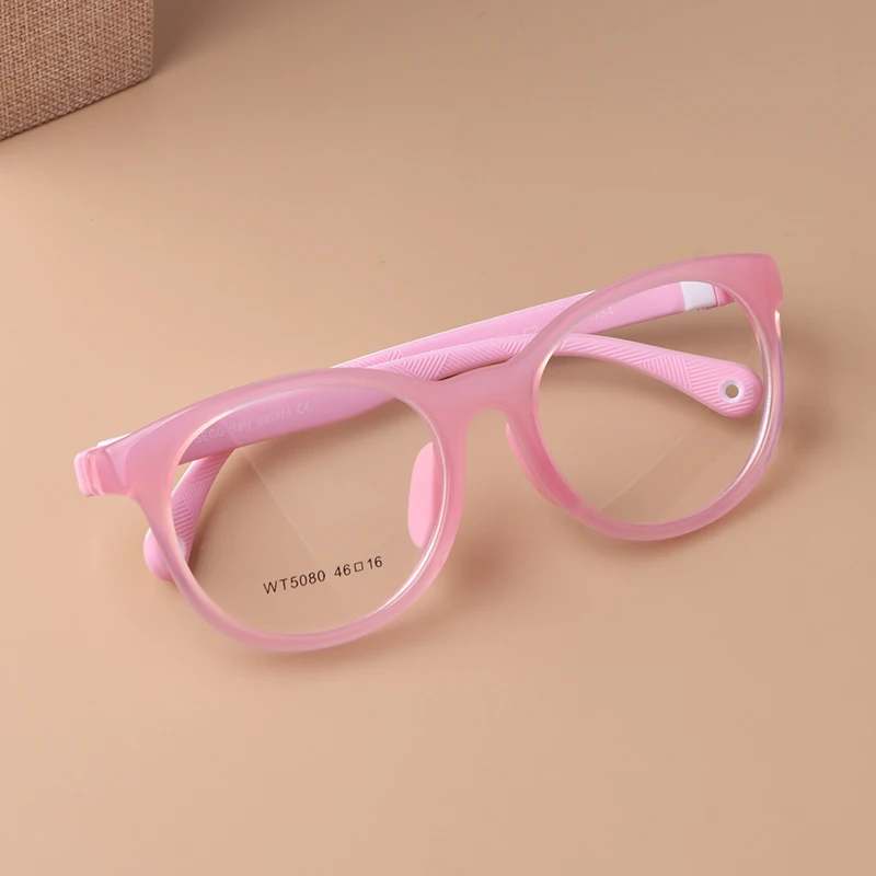 Monture Lunettes Mira Flex Italy BABY ZERO BC 34-15 Rose Clair - Neuf Sans étiquette