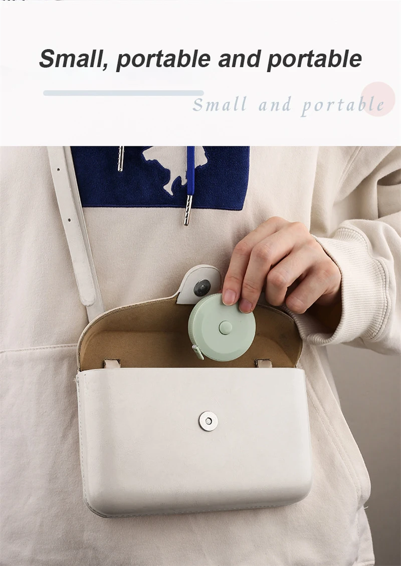 Lot De 4 Mini Mètres à Ruban Mignon, Règle Ronde Multifonctionnelle