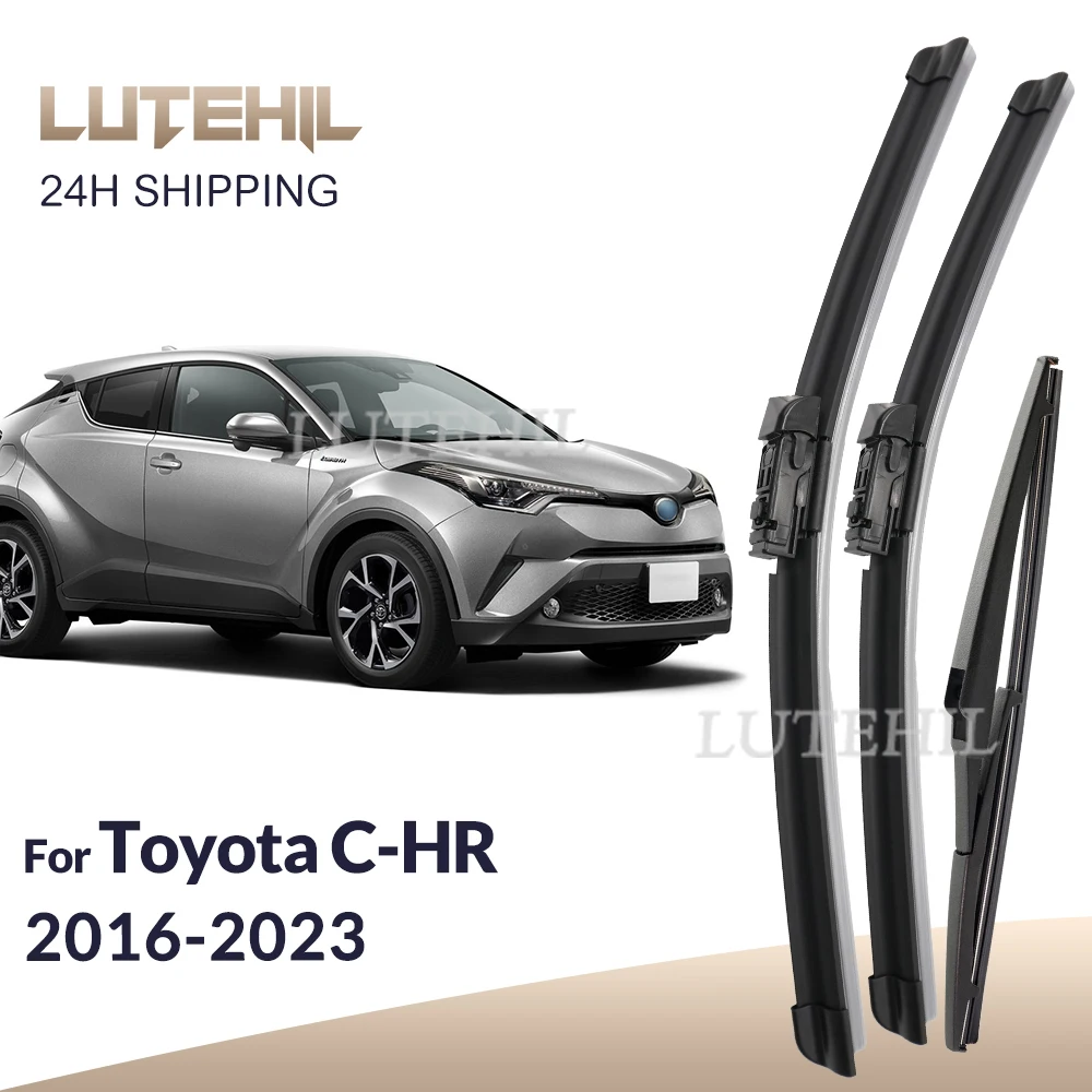 Spazzole Tergicristallo Per Toyota C-HR 2016-2020 - Set Anteriore E Posteriore, Gomma Resistente - Foto 4