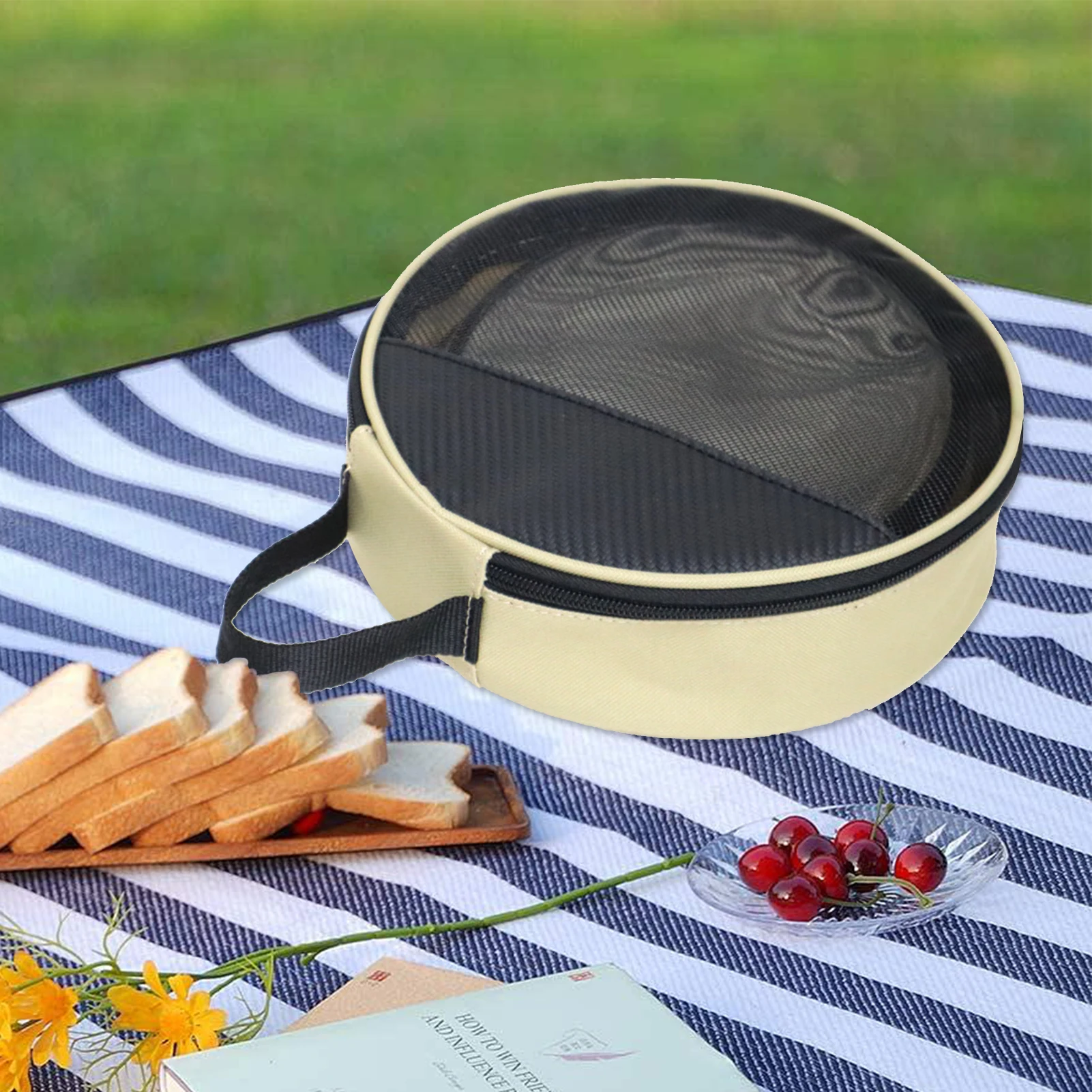 Outdoor Camping Cookware Storage Bag Bowl Plate Pot Organizer Container Case Travel Cutlery Holder Camping Carrying Bag