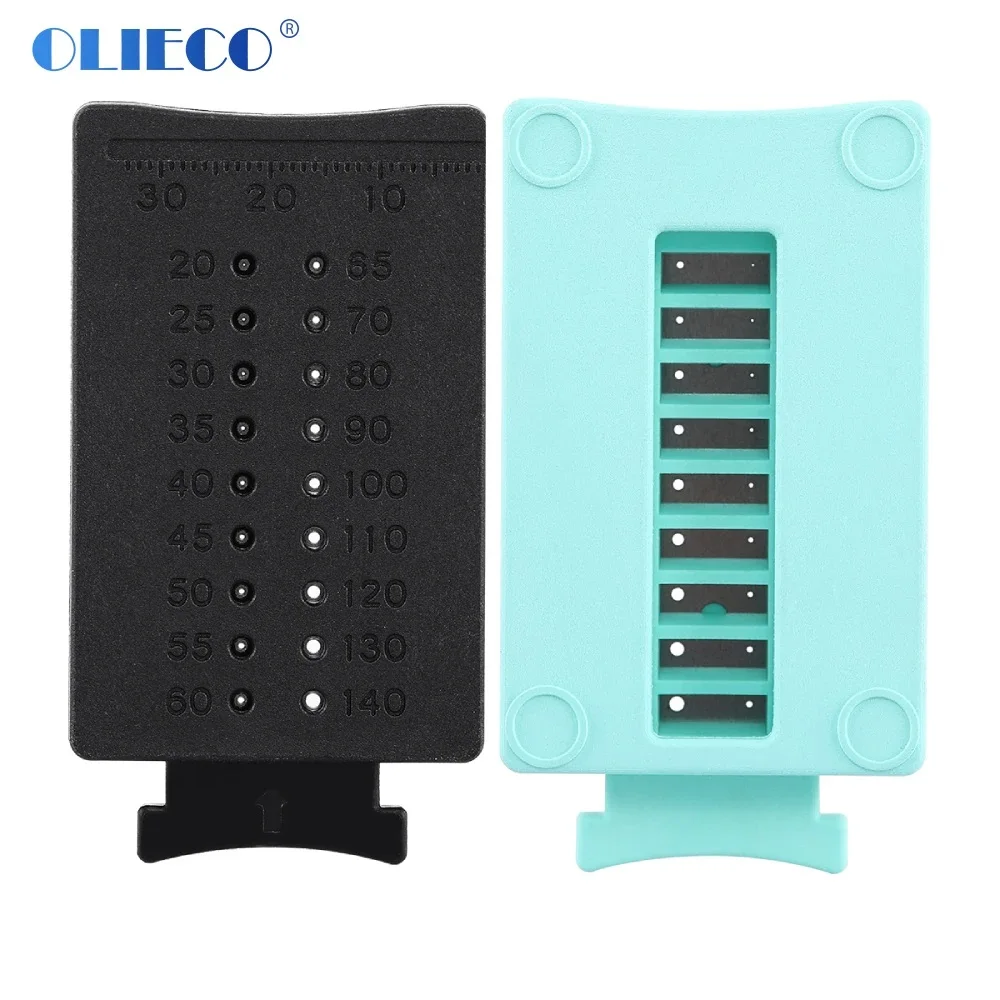

OLIECO Dental Endo Rulers Gutta Percha Cutter Measuring Ruler Endodontic Span Measure Scale Plastic Dentistry Instrument Tool