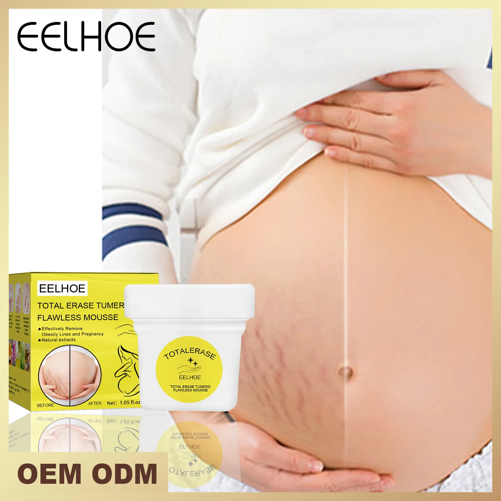 Pregnancy Cream Repair Cream Desalination and Prevention of Obesity Pregnancy Line Growth Line Belly Tightening Cream