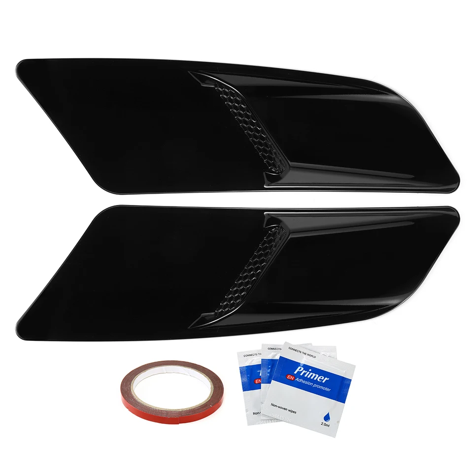 Coperture Prese D'Aria Cofano Per Mustang 2015-2017 – 2 Pezzi In ABS Nero Lucido, Accessori Auto Esterni - 2