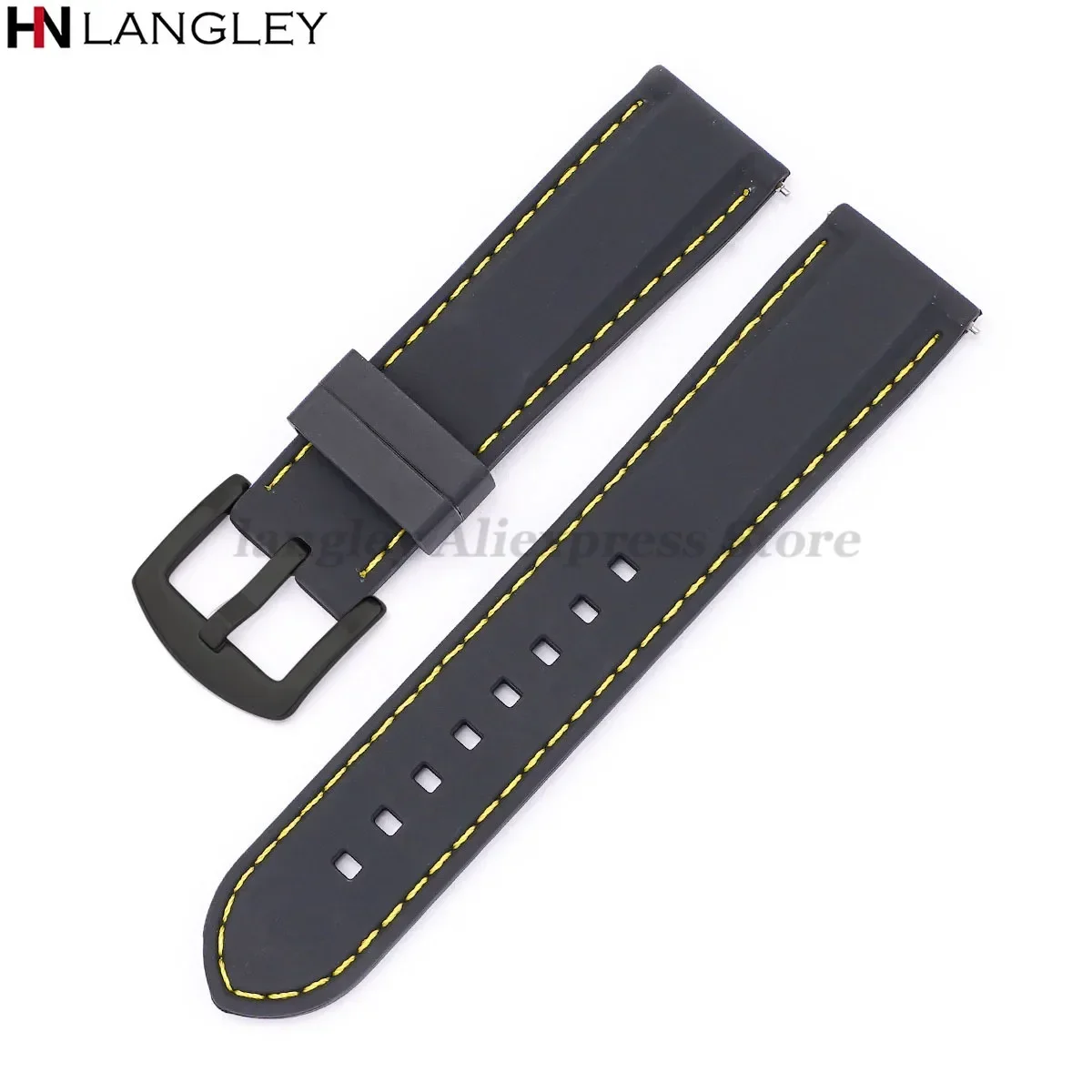 Silicone Sport Watchband - Waterproof Rubber Strap
