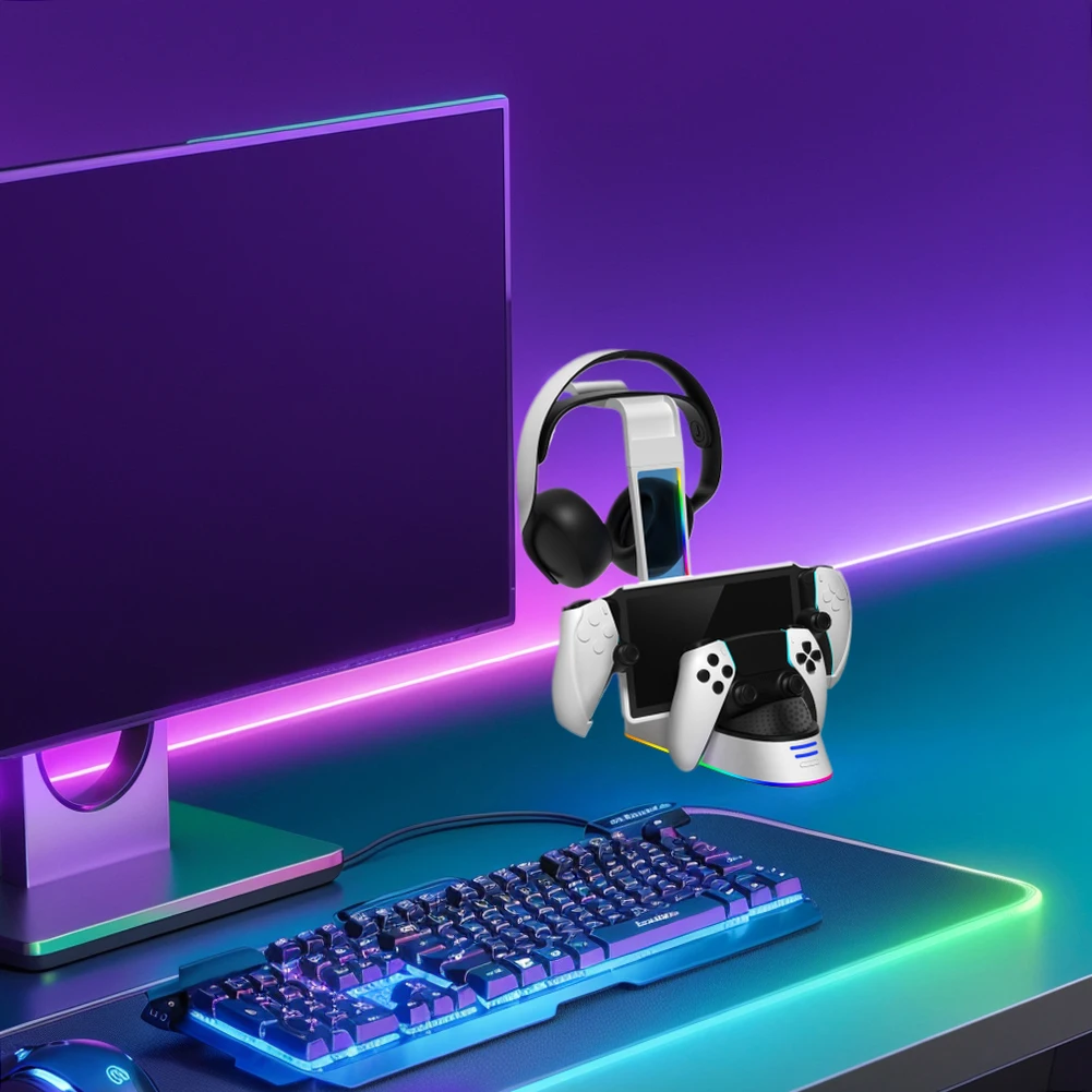 

Док-станция зарядная с держателем для гарнитуры для контроллера PS5