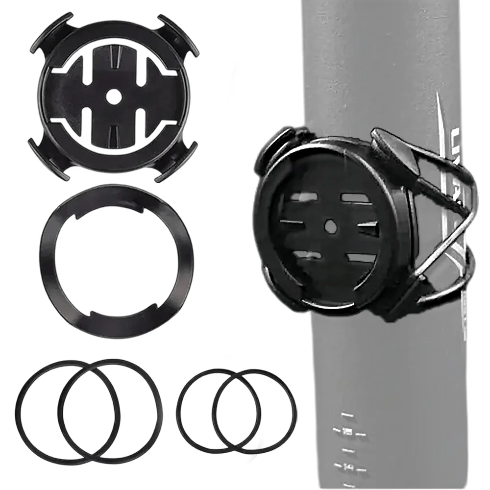 MTB Bicycle Speedometer Mount Secure Stopwatch Holder Cycling Computer Adapter Shockproof Bracket for 22-40mm Handlebar