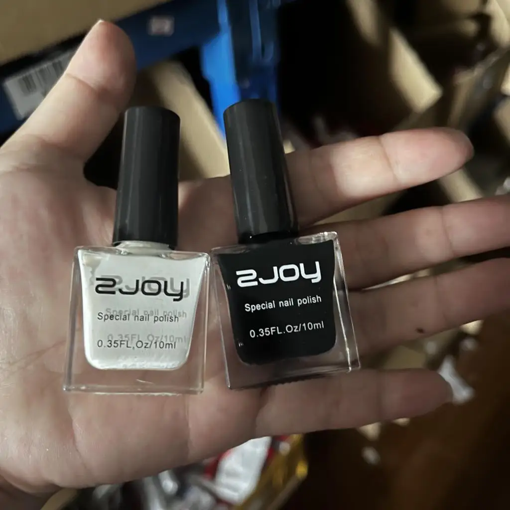 0,35 fl.Oz/10 ml Stempeln Nagel Gel Polnisch Schwarz/Weiß Nagel Stempeln Gel Druck Polnisch Soak Off UV LED Gel Lack Maniküre Werkzeug * – Detail 1