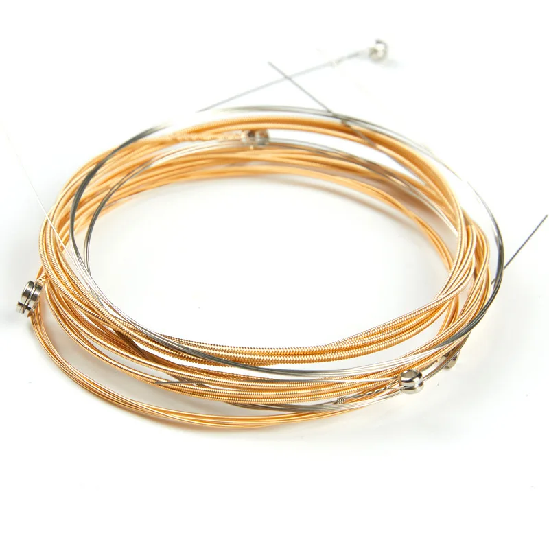 Acoustic Guitar Strings Classical Guitar Strings 6pcs Brass/Pure Copper Strings 1-6 for Classical Classic Guitar String Steel Wire Classic Acoustic Folk Guitar Parts Accessories