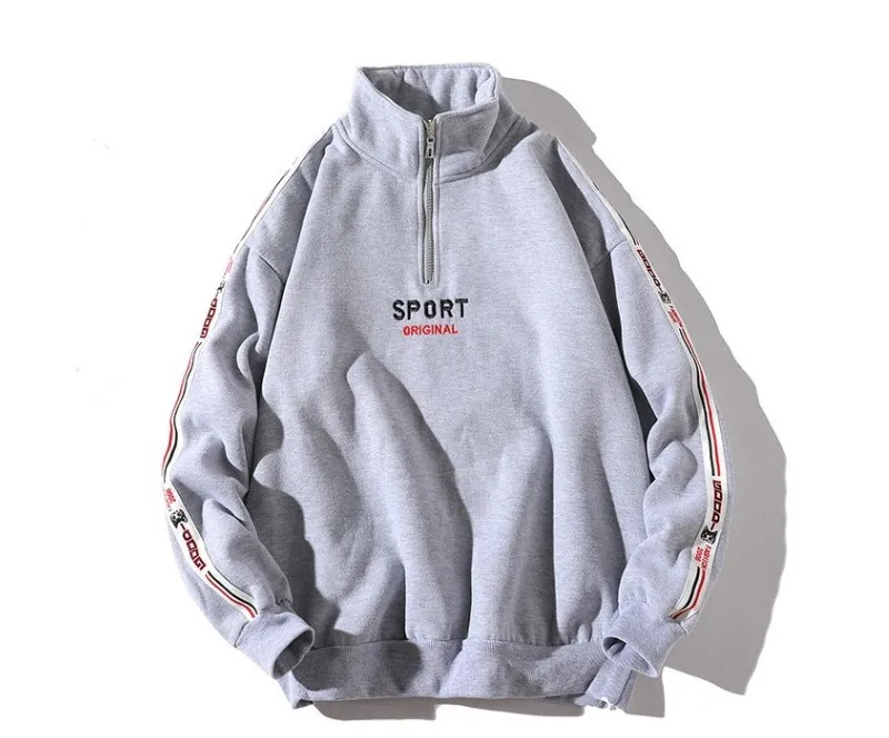 

Fashion Hip Man Mouw Hoody Brand Rits nen Lente New 2020 Top Hoodies Hop Streetwear Lange Herfst Hoodie
