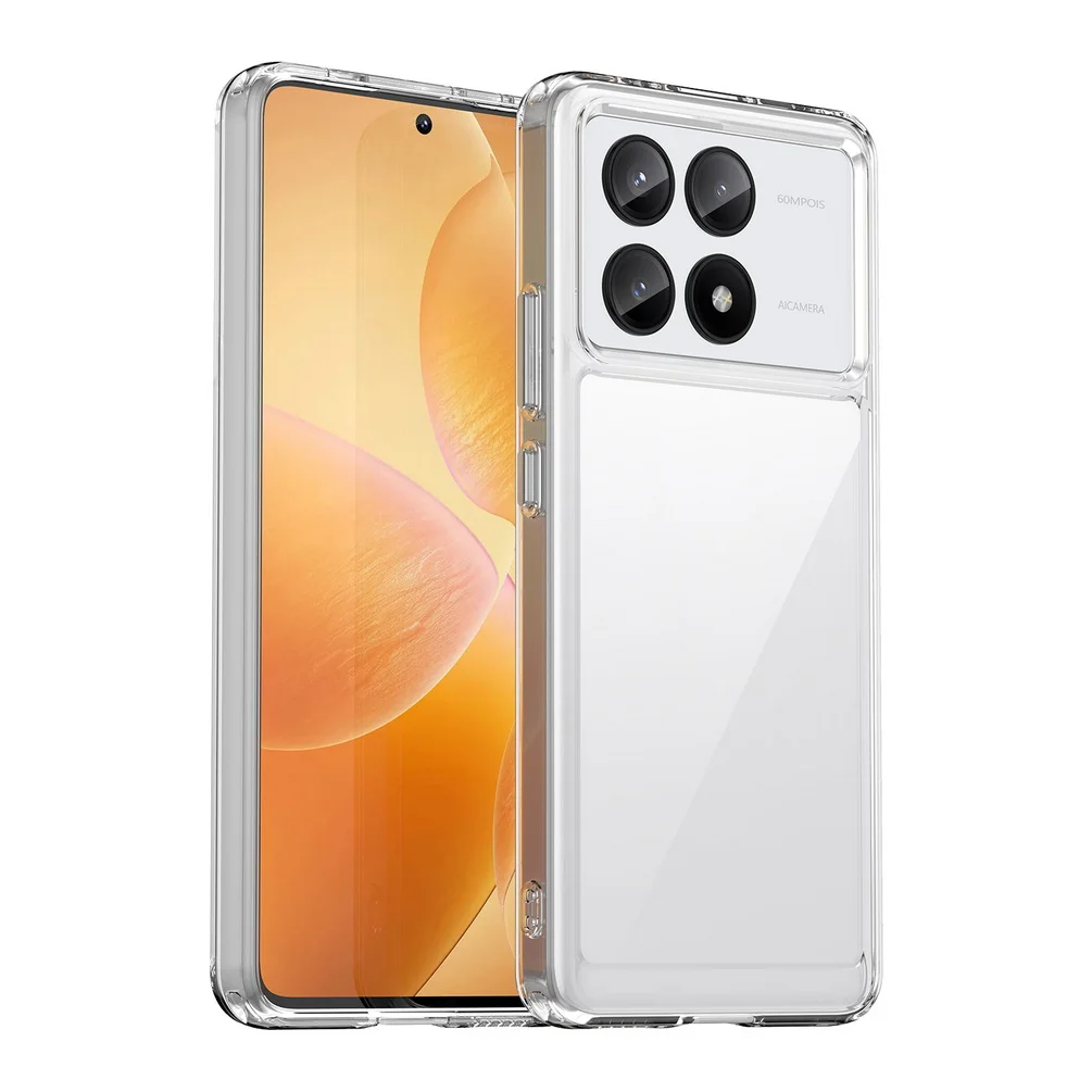 Étui Transparent pour X6 M6 F5 X5 GT X4 M5 F4 POCO C65 C40 C55 M4 Pro F3, housse de téléphone souple et fine en TPU_voghion.com