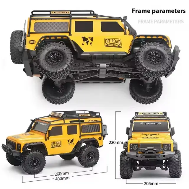 Hb Zp1005 Zp1010 Remote Control Car 2.4g 4wd Simulation Rc Car All-Terrain 15km/H 1:10 Off-Road Monster Truck Toy For Boys Gift 6