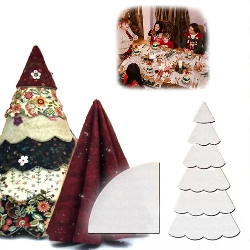 Handmade Christmas Tree Quilting Template Set Multifunctional Acrylic DIY Sewing Ruler Practical Sewing Pattern Tools