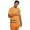 Chinedu Short Sleeve Dashiki and Print Outfit