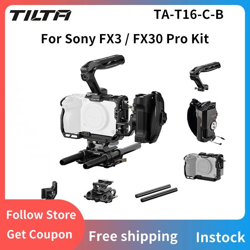 Tilta Ta-T16-Fcc Gabbia Per Fotocamera Completa Per Kit Fx3 Pro/Kit Base Fx30 Sony Fx3 / Fx30 Armatura Protettiva Leggera
