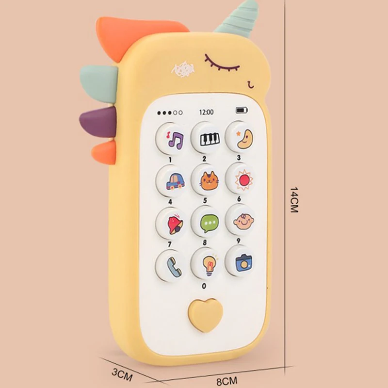 M N CREATION Baby Smiles Smart Phone Cordless Mobile Phone Baby Funny Phone  Toy Light Music Toddler Kids (Musical Mobile)