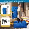 12 Pack Heavy Duty Extra Large Moving Bags with Backpack Straps & Large Vacuum Storage Bags Moving Supply Combo, Moving Totes wi 4