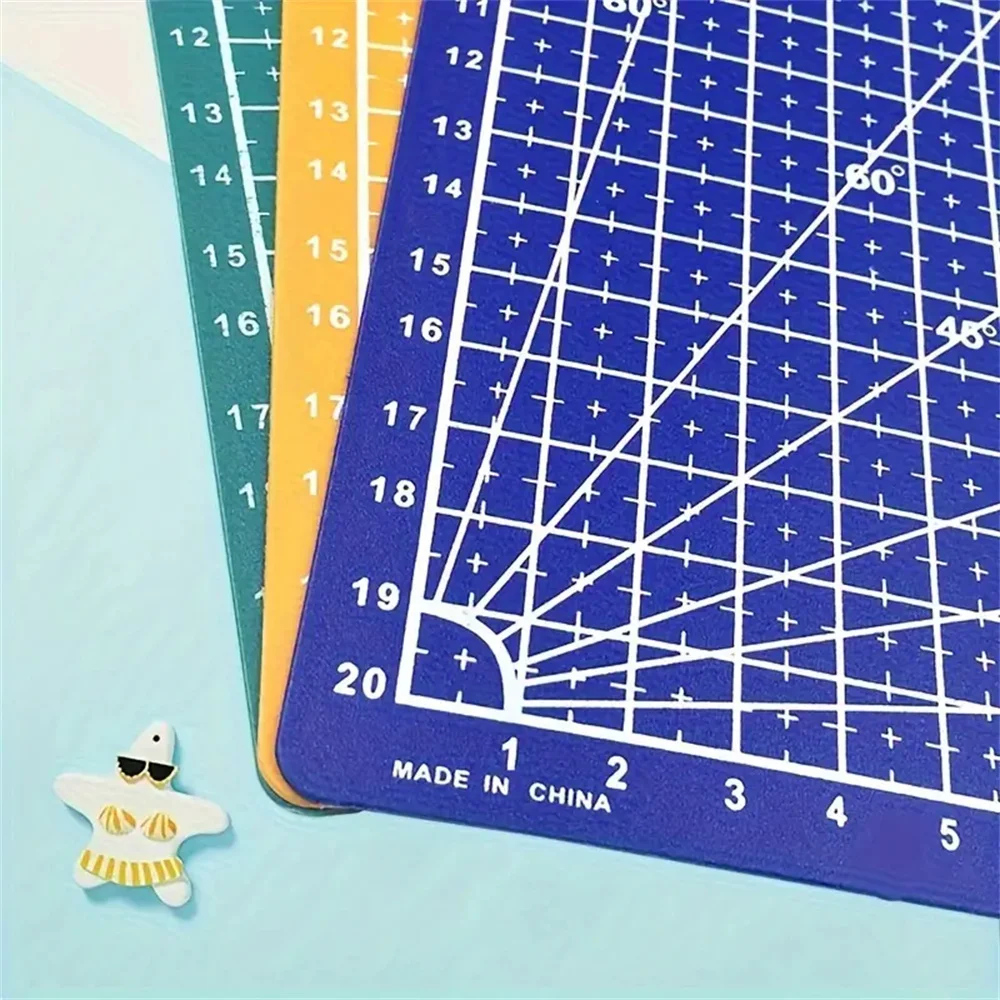 Double-Sided A4 Self-Healing Cutting Mat with Grid