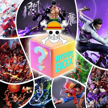One Piece Anime Mystery Box - Random Figure Collectible for Fans, Luffy Zoro Sanji Chopper, Great Gift for OP Lovers
