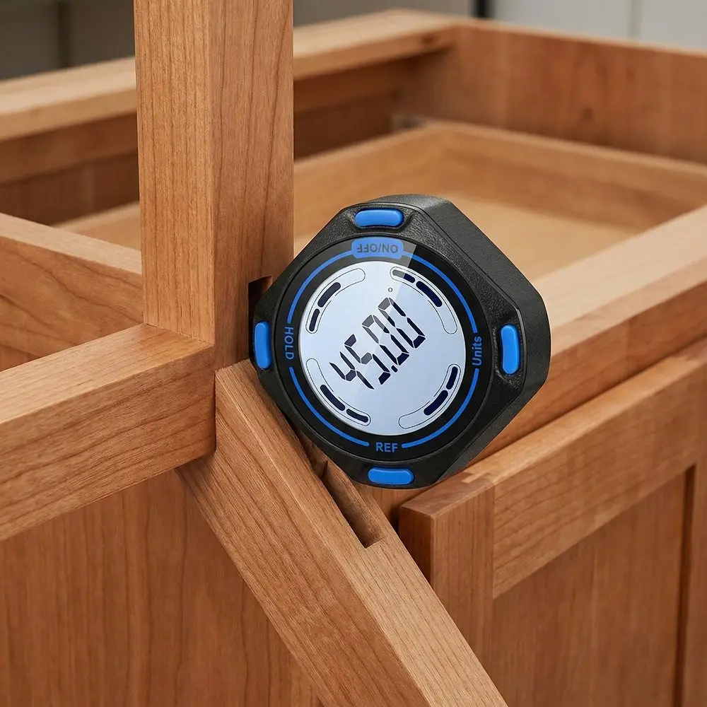 미니 경사계 각도계 마그네틱 베이스 360 °   전자 레벨 박스 소형 정확한 디지털 레벨 각도 게이지 각도기